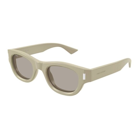 NWT SAINT LAURENT UNISEX GREEN SUNGLASSES - Picture 1 of 3